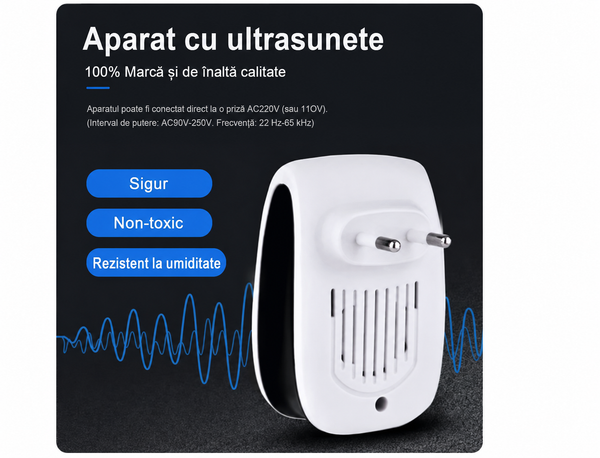 Repelent Ultrasonic pentru Dăunători